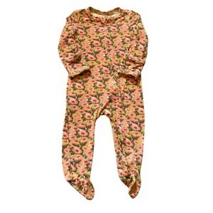 Kate Quinn Baby Floral Print Bamboo‎ Sleeper Footed  0-3 Months Infants